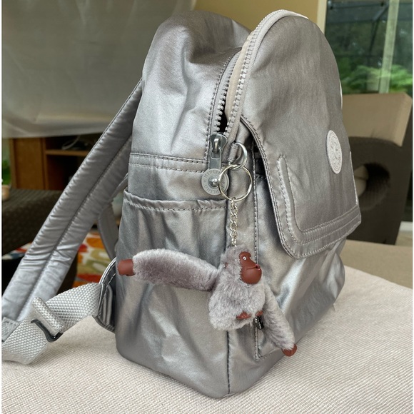 Kipling Silver Backpack - Picture 10 of 13